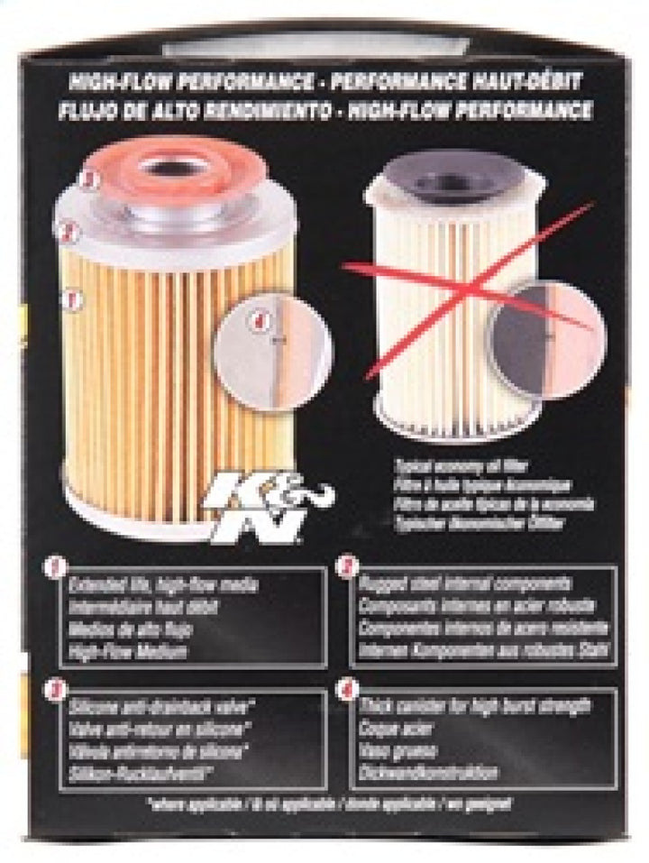 K&N Oil Filter OIL FILTER; AUTOMOTIVE - Bull Strap