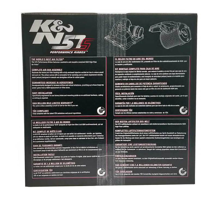 K&N Performance Intake Kit 2018 Volkswagen Golf Sportsvan 1.2L - Bull Strap