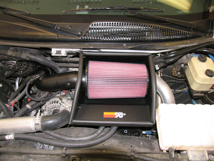 K&N Performance Intake Kit PERF. INTAKE KIT; CHEVROLET/GMC TOPKICK, V8-6.6 DSL, 2006 - Bull Strap