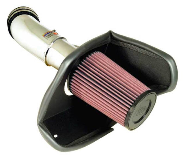 K&N Performance Intake Kit TYPHOON; FORD T-BIRD, 3.9L (CA), 03-04; POLISH - Bull Strap