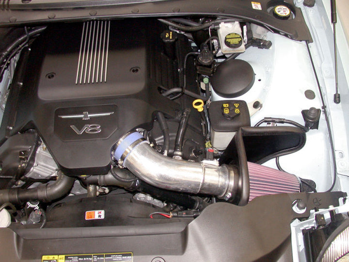 K&N Performance Intake Kit TYPHOON; FORD T-BIRD, 3.9L (CA), 03-04; POLISH - Bull Strap