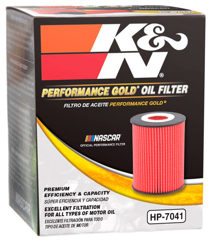 K&N Performance Oil Filter - 14-18 Fiat 500L 1.4L L4 Gas - Bull Strap
