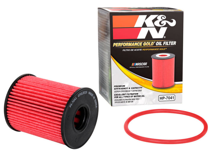 K&N Performance Oil Filter - 14-18 Fiat 500L 1.4L L4 Gas - Bull Strap
