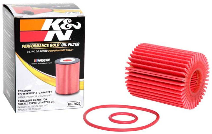 K&N Performance Oil Filter for 06-14 Toyota/Lexus Various Applications - Bull Strap