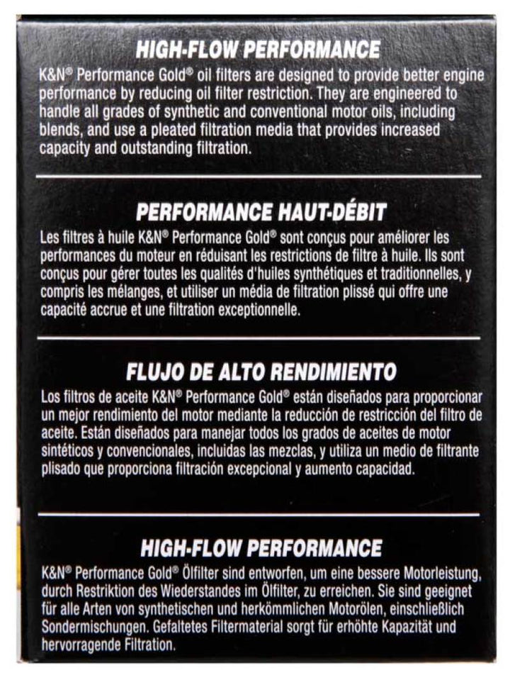 K&N Performance Oil Filter for 07-15 Mini Cooper L4-1.6L - Bull Strap