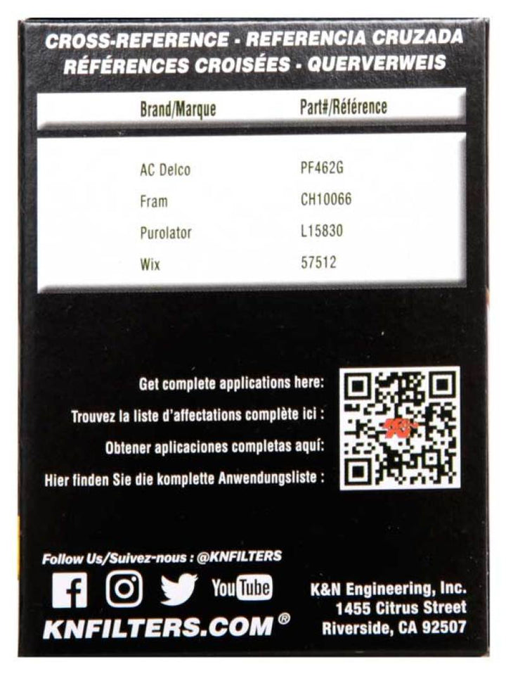 K&N Performance Oil Filter for 07-15 Mini Cooper L4-1.6L - Bull Strap