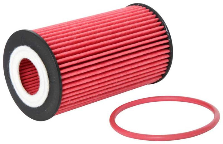 K&N Performance Oil Filter for 09-19 GM 1.4L / 1.6L / 1.8L w/ Hengst Filter Housing - Bull Strap