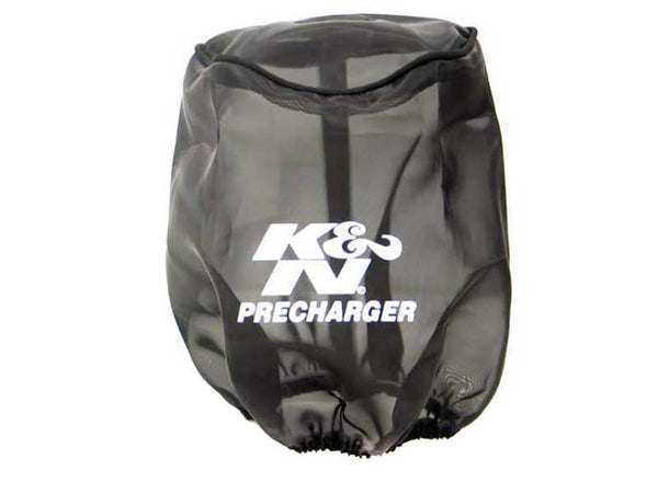 K&N PreCharger Tapered Air Filter Wrap Black 6in Height / 6in Diameter - Bull Strap
