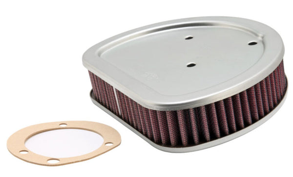 K&N Replacement Air Filter 1.625in H for Harley Davidson - Bull Strap