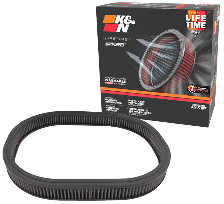 K&N Replacement Air Filter MOPAR 383,440 SIX-PAC 1969-72 - Bull Strap