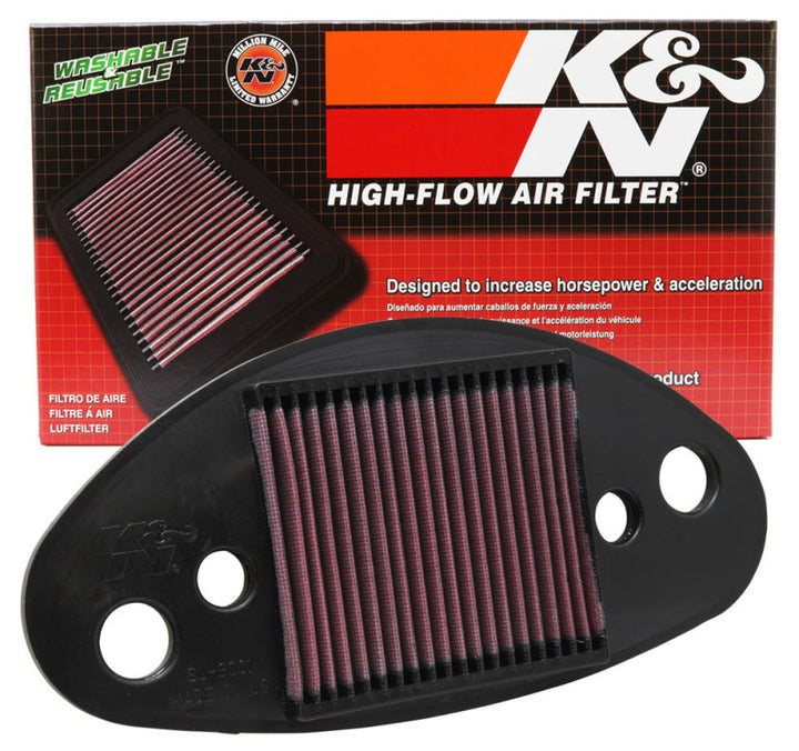 K&N Replacement Air Filter for 01-04 Suzuki VL800LC Intruder / 05-08 Boulevard - Bull Strap