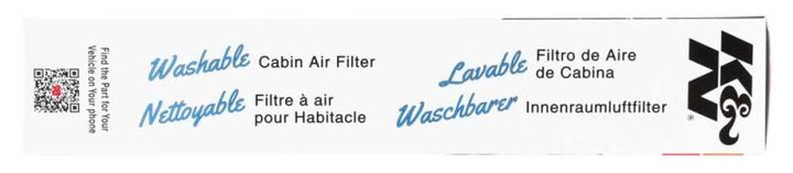 K&N Replacement Cabin Air Filter - Bull Strap