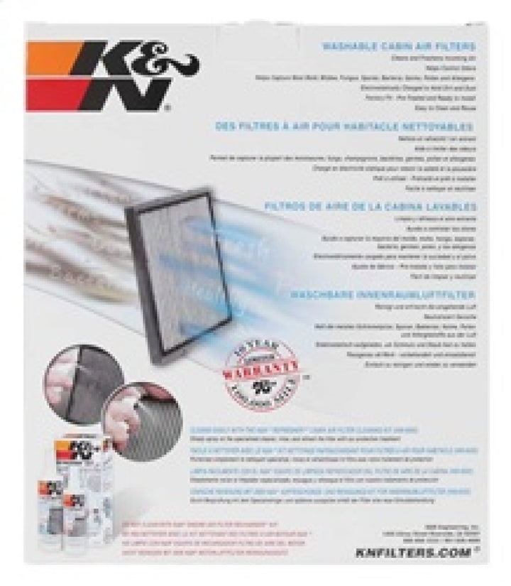 K&N Replacement Cabin Air Filter - Bull Strap