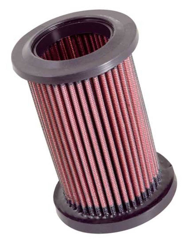 K&N Replacement Round Air Filter - Open Top - 06-14 Ducati 3.5in OD / 2in ID / 5.5in H - Bull Strap
