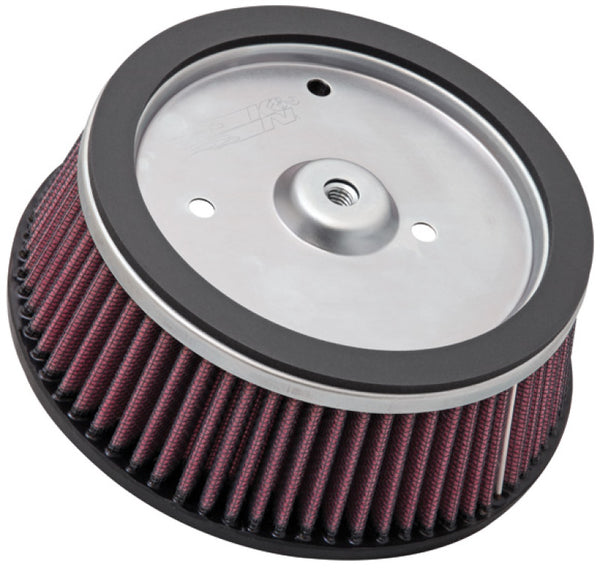 K&N Round Tapered 6.25in Base OD x 5.5in Top OD x 2.125in H Replacement Filter for Harley Davidson - Bull Strap