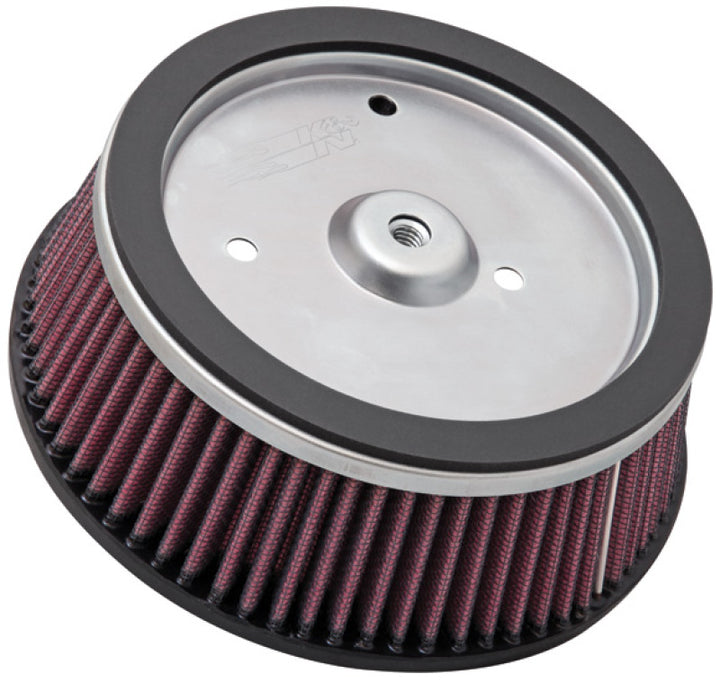 K&N Round Tapered 6.25in Base OD x 5.5in Top OD x 2.125in H Replacement Filter for Harley Davidson - Bull Strap