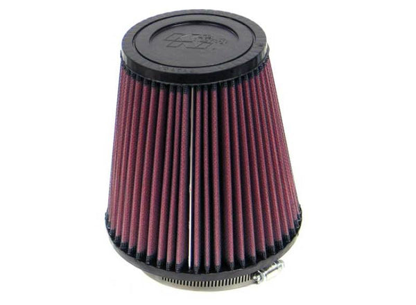 K&N Round Tapered Universal Air Filter 3.5in Flange ID / 5.75in Base OD / 3.75in Top OD / 6in H - Bull Strap