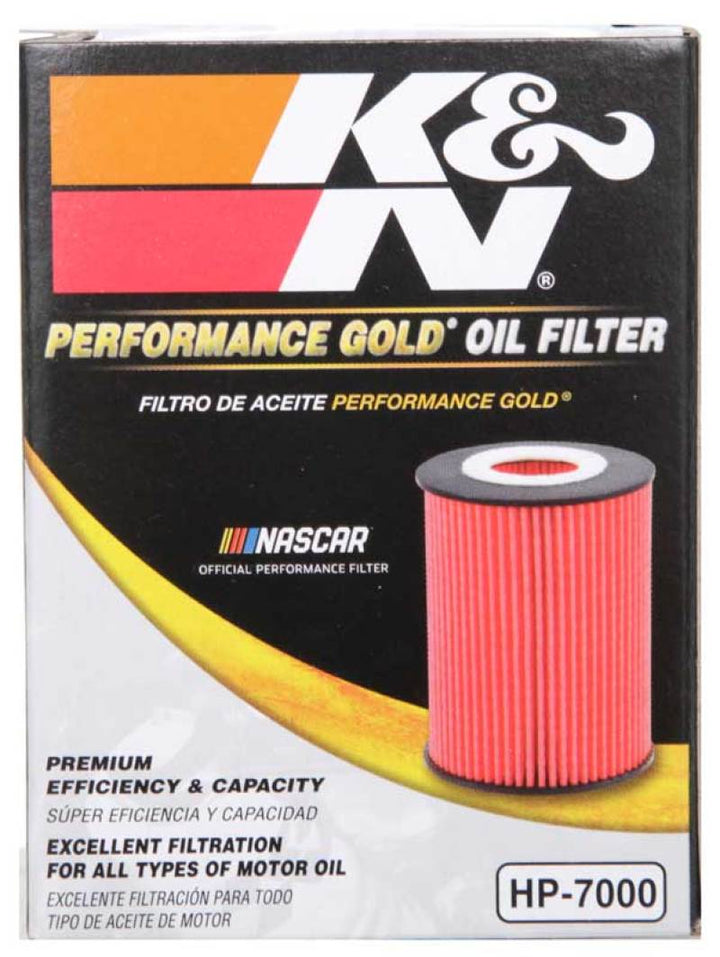 K&N Saturn/Chevrolet/Saab/Pontiac/Vauxhall Cartridge Oil Filter - Bull Strap
