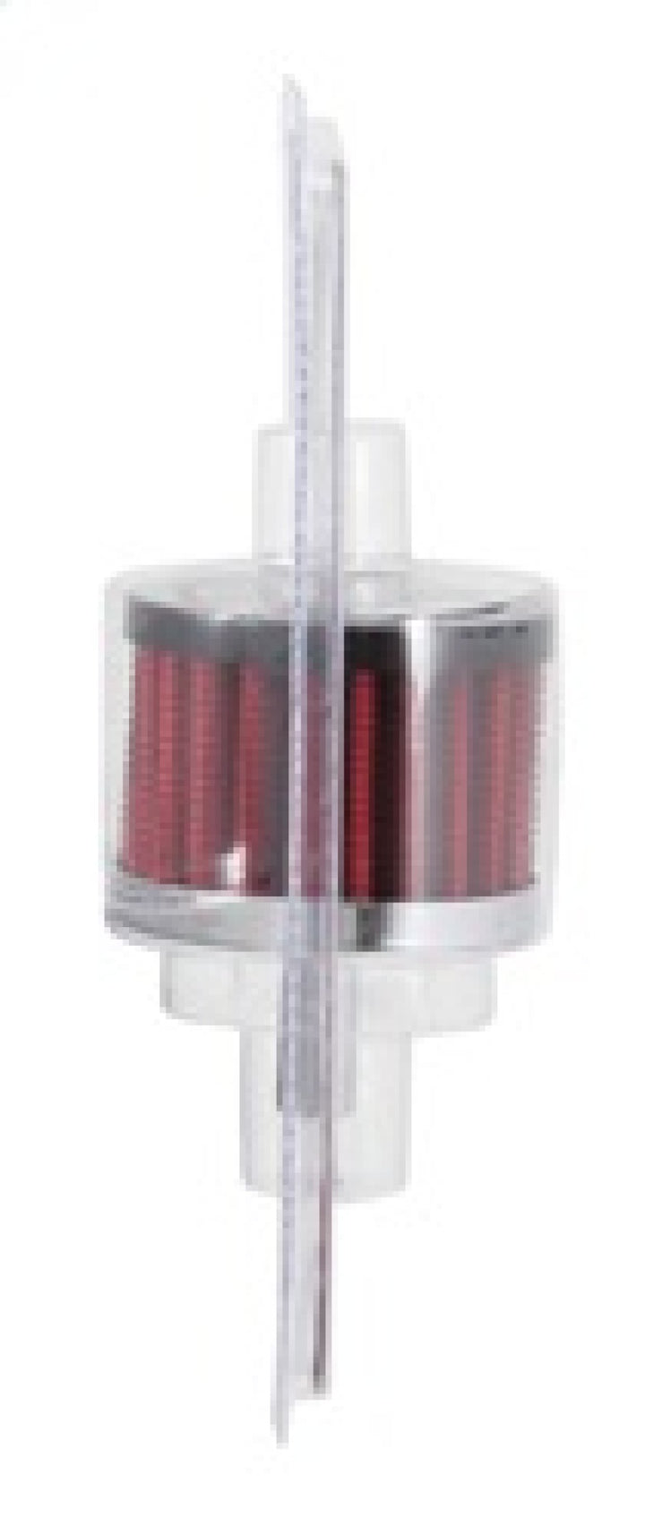 K&N Steel Base Crankcase Vent Filter 0.375in Vent OD x 2in OD x 1.5in Height - Bull Strap