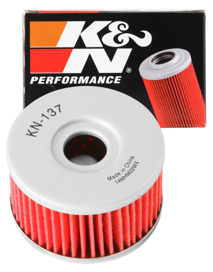 K&N Suzuki 2.375in OD x 1.469in H Oil Filter - Bull Strap