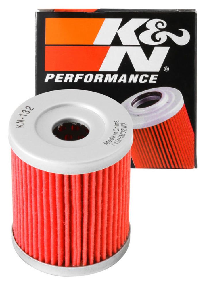 K&N Suzuki / Arctic Cat / Kawasaki / Yamaha 1.75in OD x 2.125in H Oil Filter - Bull Strap