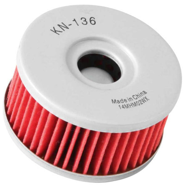 K&N Suzuki / Betamotor 2.375in OD x 1.25in H Oil Filter - Bull Strap