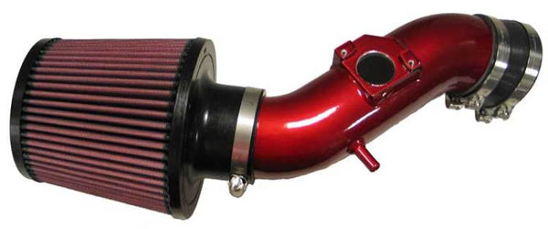 K&N Toyota Corolla L4-1.8L Red Typhoon Short Ram Intake - Bull Strap