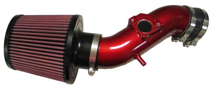 K&N Toyota Corolla L4-1.8L Red Typhoon Short Ram Intake - Bull Strap