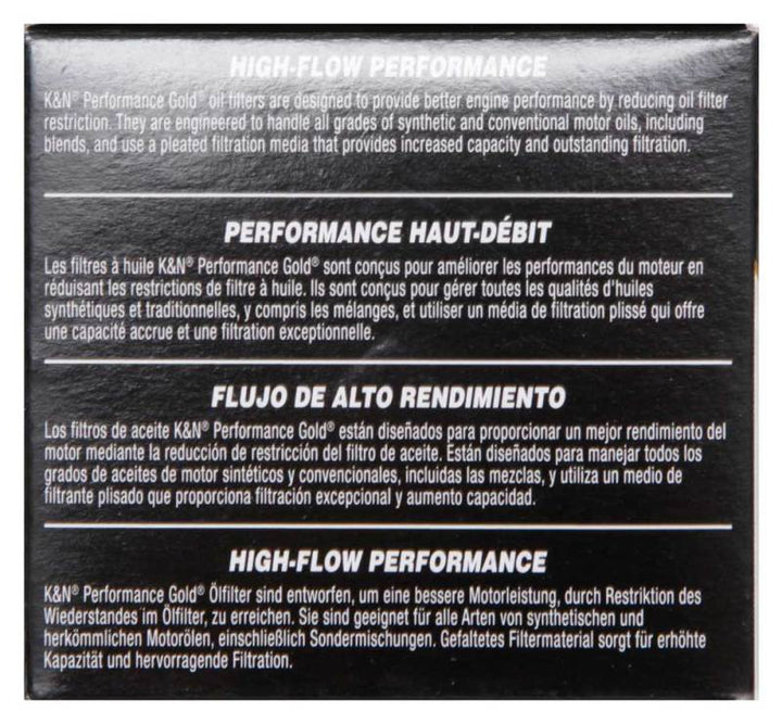 K&N Toyota / Lexus / Scion 1.50in OD x 2.25in H Oil Filter - Bull Strap