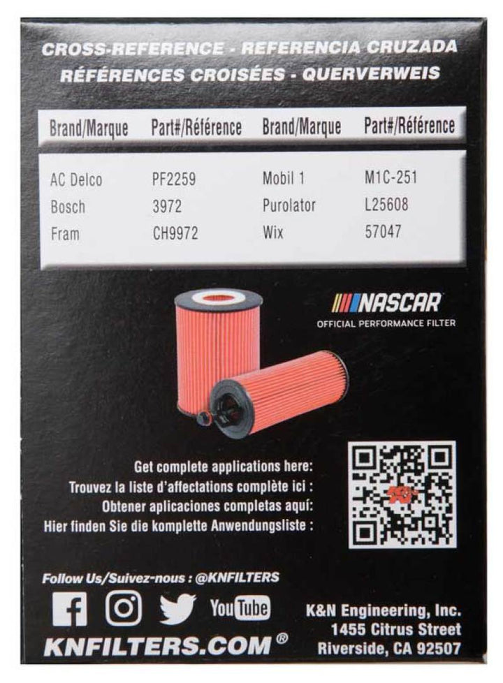 K&N Toyota / Lexus / Scion 2.75in OD x 2.64in H Oil Filter - Bull Strap