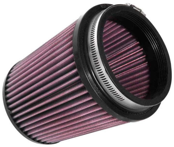 K&N Universal Air Filter 4in Flange / 5-3/8in Base / 4-1/2in Top / 6in Height - Bull Strap