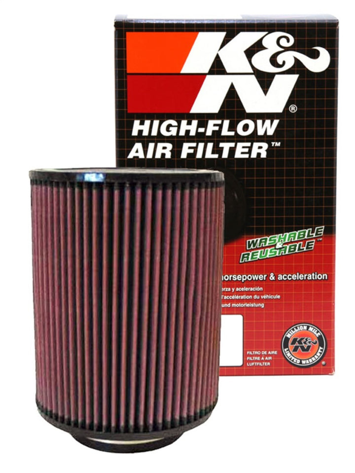 K&N Universal Air Filter 4in Flange ID 7in OD 9in Height - Bull Strap