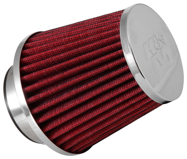 K&N Universal Chrome Filter 2 3/4in FLG / 4 1/2in Bottom / 4 1/2in Height - Bull Strap