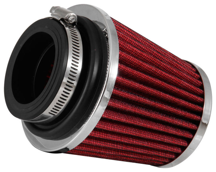 K&N Universal Chrome Filter 2 3/4in FLG / 4 1/2in Bottom / 4 1/2in Height - Bull Strap