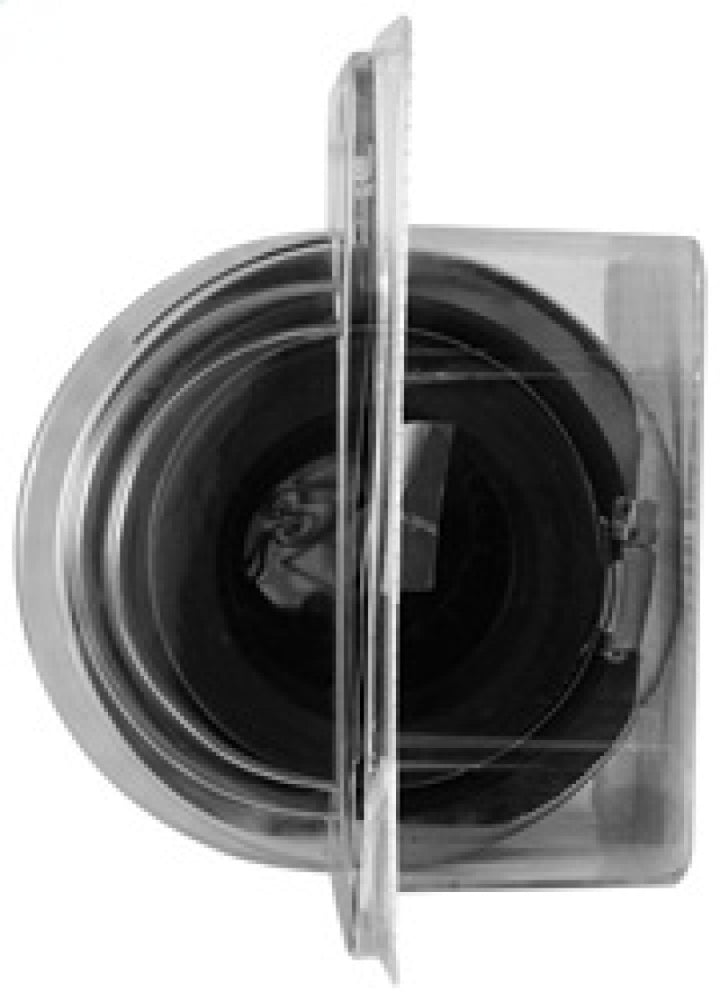 K&N Universal Chrome Filter 2 3/4in FLG / 4 1/2in Bottom / 4 1/2in Height - Bull Strap