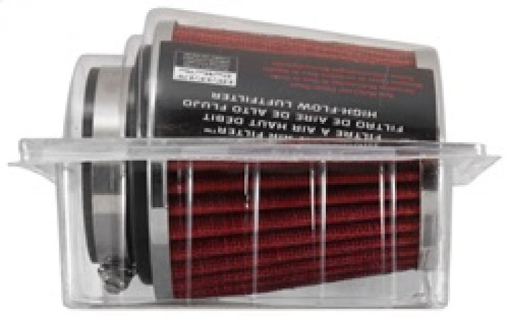 K&N Universal Chrome Filter 2 3/4in FLG / 4 1/2in Bottom / 4 1/2in Height - Bull Strap