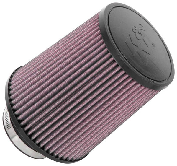 K&N Universal Clamp-On Air Filter 3-1/8in FLG / 6in B / 5in T / 7in H - Bull Strap
