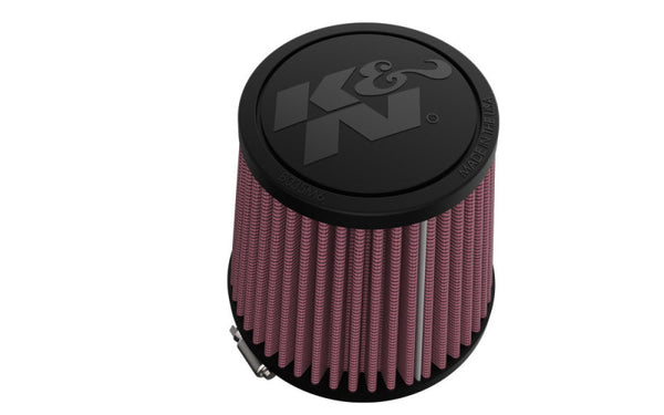 K&N Universal Clamp-On Air Filter 3in FLG /4 1/2in B / 3 1/2in T / 4 3/8in H - Bull Strap