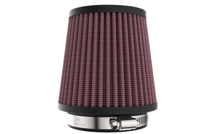 K&N Universal Clamp-On Air Filter 3in FLG /4 1/2in B / 3 1/2in T / 4 3/8in H - Bull Strap