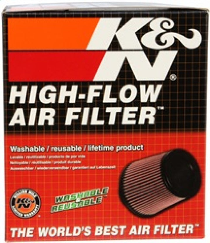 K&N Universal Clamp-On Air Filter 4in FLG / 6-1/2in B / 4-1/2in T / 6in H - Bull Strap