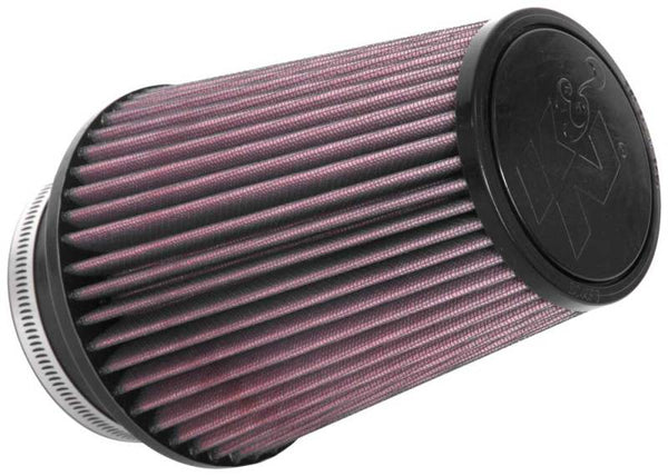 K&N Universal Clamp-On Air Filter 4in FLG / 6in B / 4in T / 7in H - Bull Strap