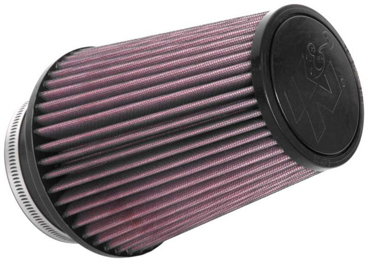 K&N Universal Clamp-On Air Filter 4in FLG / 6in B / 4in T / 7in H - Bull Strap