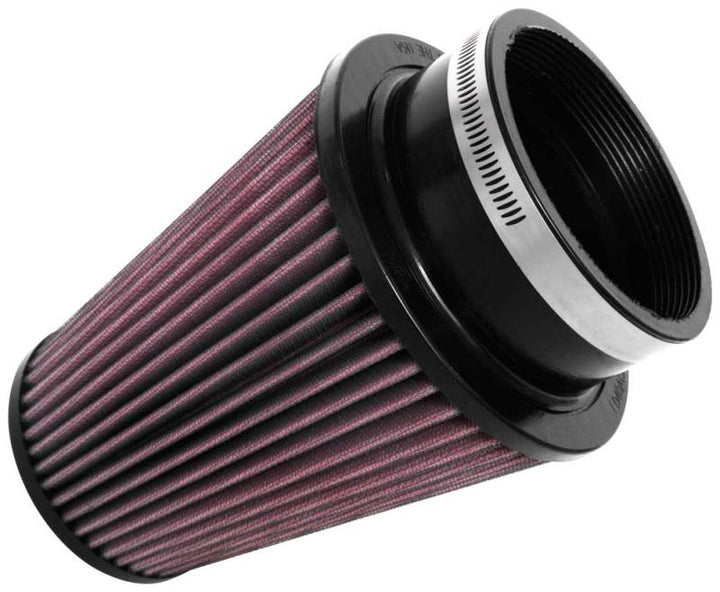 K&N Universal Clamp-On Air Filter 4in FLG / 6in B / 4in T / 7in H - Bull Strap