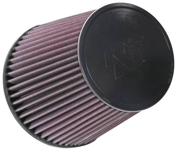 K&N Universal Clamp-On Air Filter 5in FLG / 6-1/2in B / 5in T / 6-1/2in H - Bull Strap