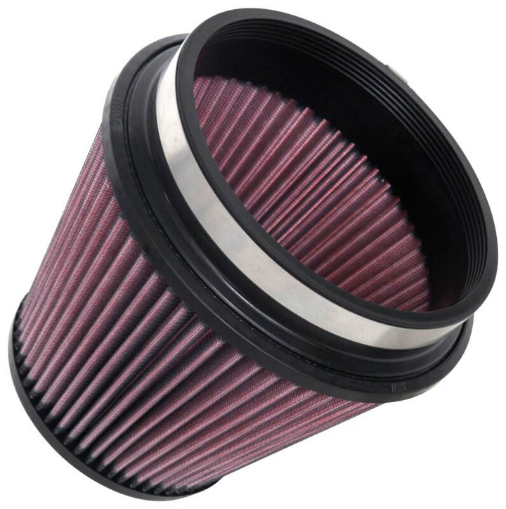 K&N Universal Clamp-On Air Filter 6in FLG / 7-1/2in B / 5in T / 6in H - Bull Strap