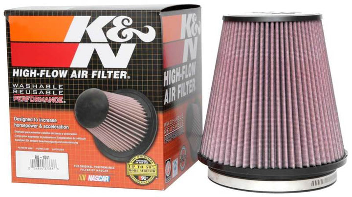 K&N Universal Clamp-On Air Filter 6in FLG / 7-1/2in B / 5in T / 7-1/2in H - Bull Strap