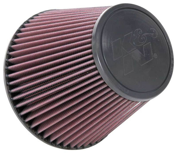 K&N Universal Clamp-On Air Filter 6in Flange / 7-1/2in Base / 4-1/2in Top / 6in Height - Bull Strap
