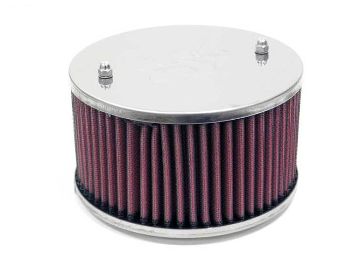 K&N Universal Custom Air Filter - Round 1.625in Flange / 1.625in ID / 2.75in Overall Height - Bull Strap