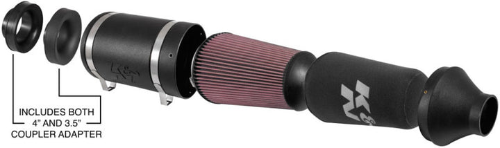 K&N Universal Off-Road Air Intake (Replaces 85-6853) - Bull Strap