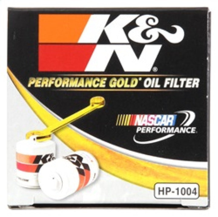 K&N Universal Performance Gold Oil Filter - Bull Strap